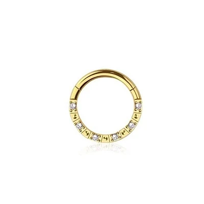 PREMIUM Crystal Segment Ring 16g