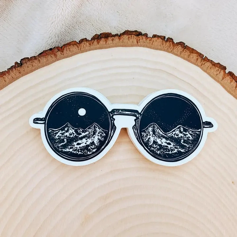 Mountain Sunglasses Sticker