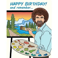 Tarjeta de cumpleaños del tipo pintor