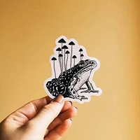 Mushroom Frog Vinyl Sticker