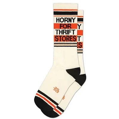 Horny For Thrift Stores Crew Socks