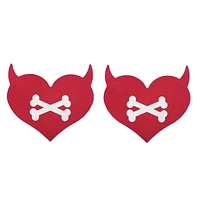 Devil Horns Heart Pasties