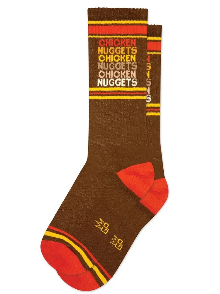 Chicken Nuggets Gym Crew Socks