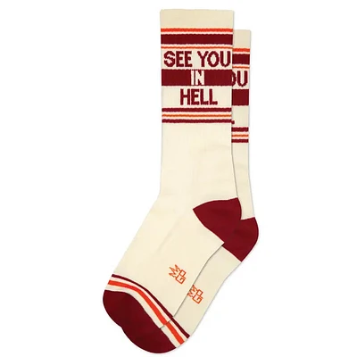 See You In Hell Crew Socks