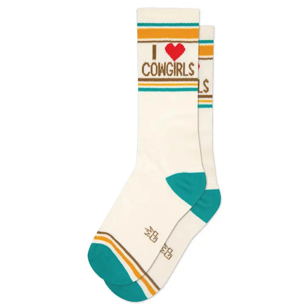 I ?? Cowgirls Gym Crew Socks