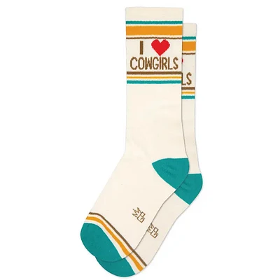 I ?? Cowgirls Gym Crew Socks