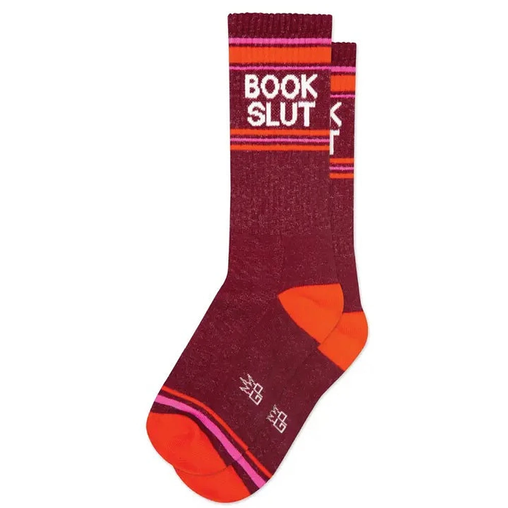 Book Slut Gym Crew Socks