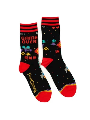 Game Over 80s Video Game Crew Socks