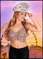 Rhinestone Halter Top