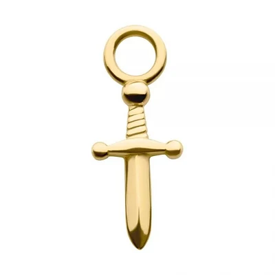 Dagger Charm 14Kt Gold