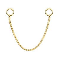 Box Chain 1 1/8" 14Kt Gold