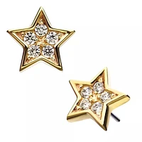 Star 5 Prong Gem 14Kt Gold Threadless