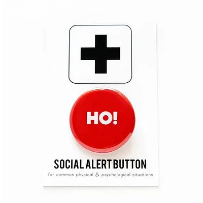 Ho! Bouton Pinback des Fêtes