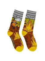This Is Fine. Also, Not Fine. Crew Socks