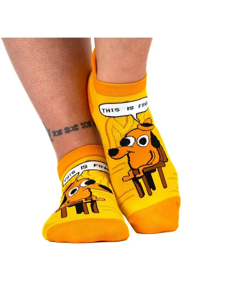 This Is Fine Classic Edition Ankle Socks