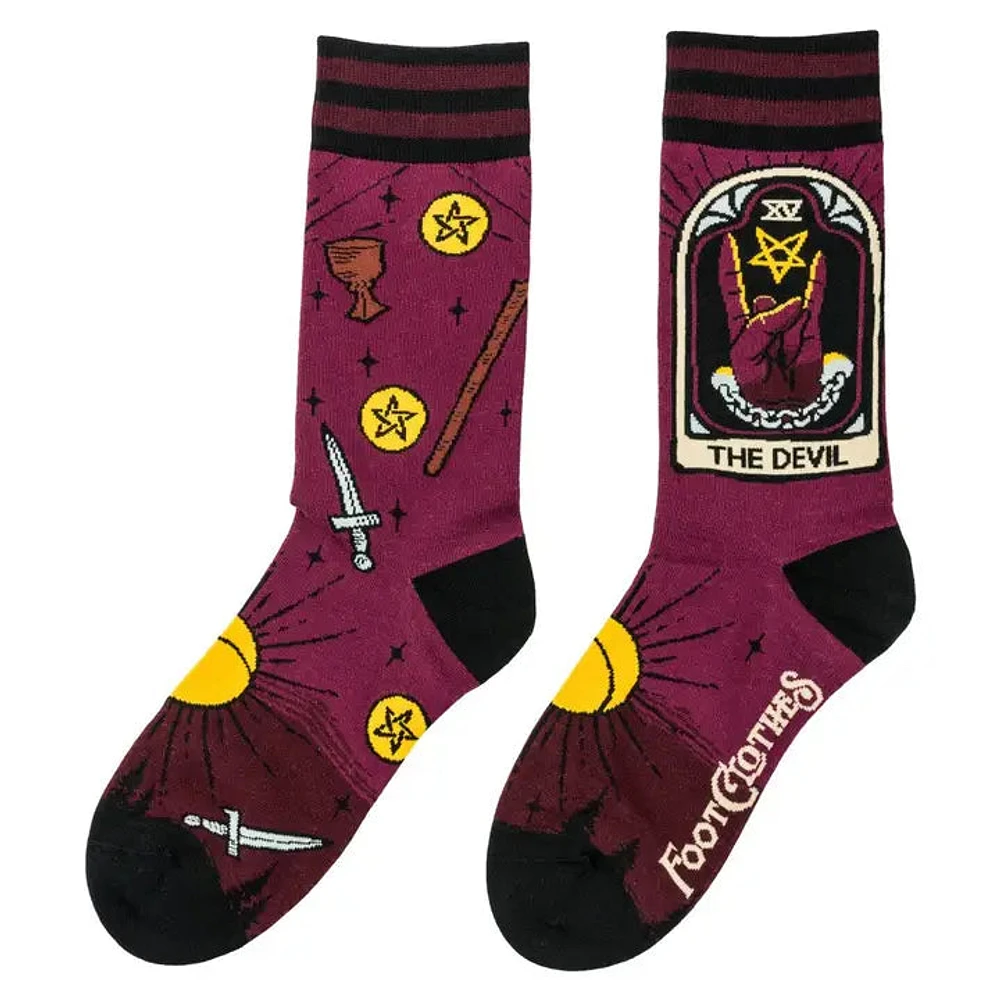 The Devil Tarot Nouveau Crew Socks