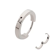 3mm Plain Huggie Titanium