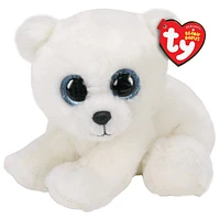 Ari- Ours polaire en peluche blanche 8 pouces