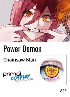 Power Yellow & Red Cosplay Contact Lenses