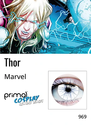 Thor - White Colored Contact Lenses