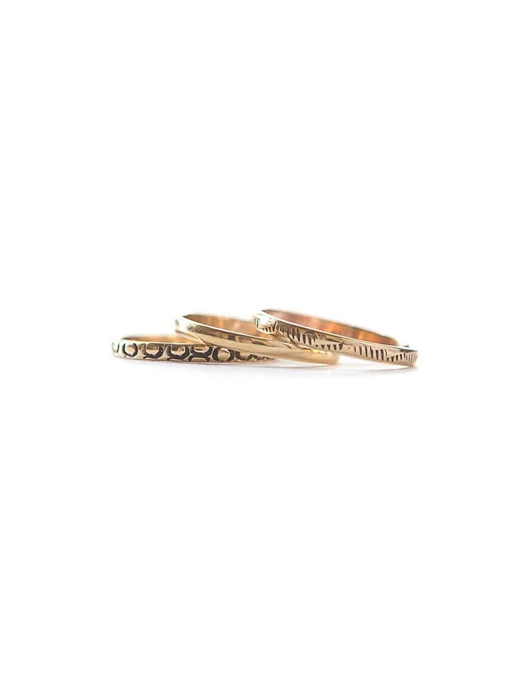 Brass Stacking Rings