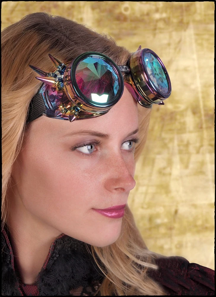 Gafas de caleidoscopio steampunk