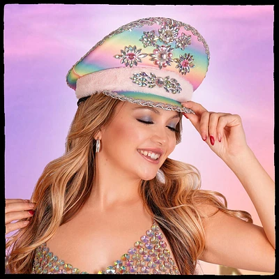 Pink Sequin Hat