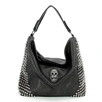 Bolso grande con cara de calavera