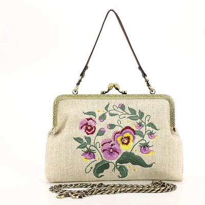 Bolso Kisslock Pansy