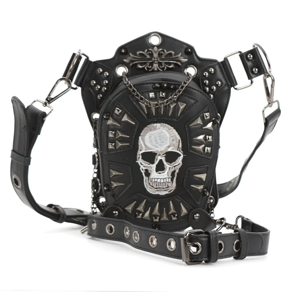 Convertible Skull Design Shoulder Bag