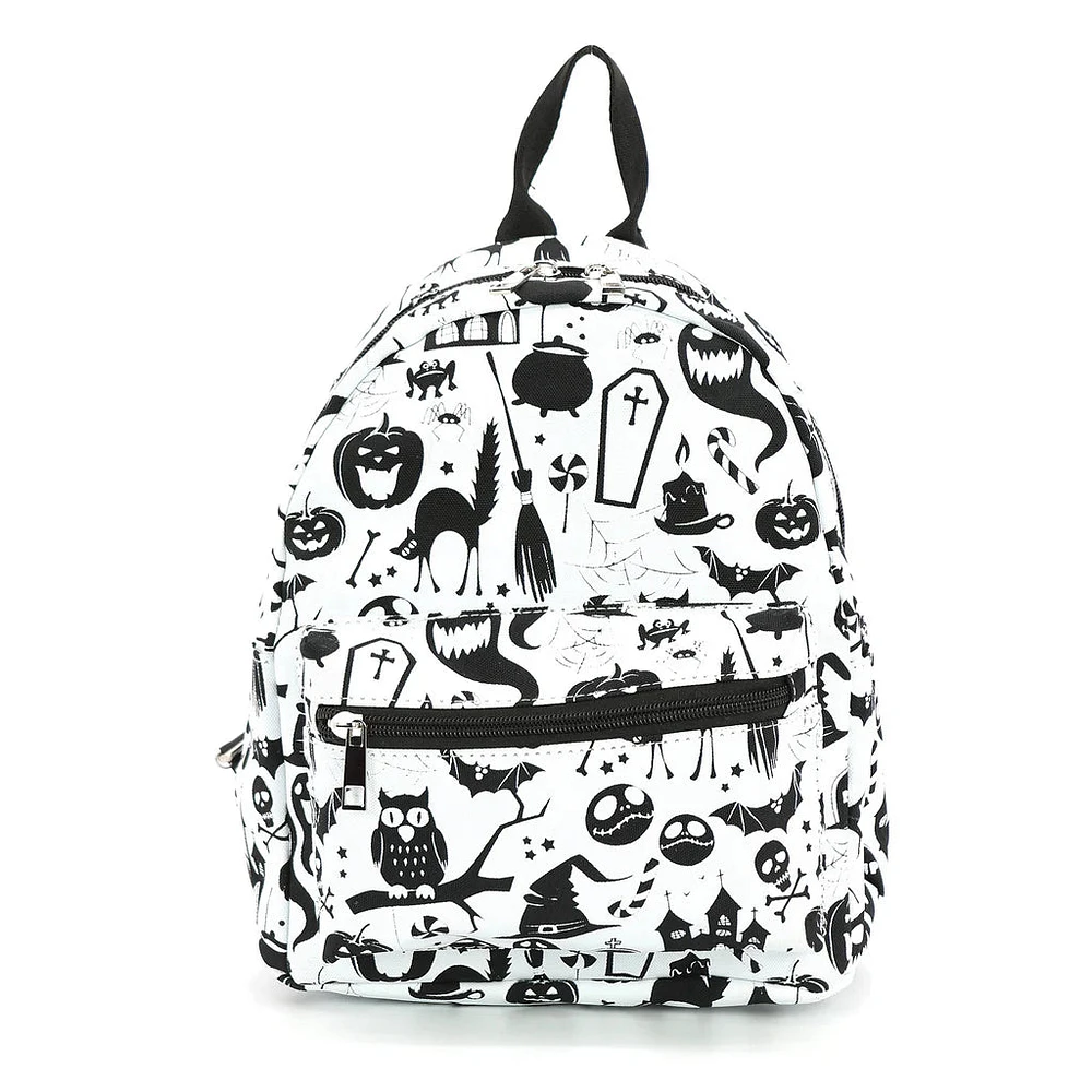 Spooky Nights Collage Mini Backpack