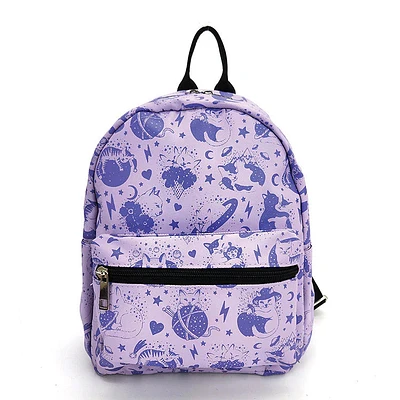 Celestial Cat Collage Mini Backpack