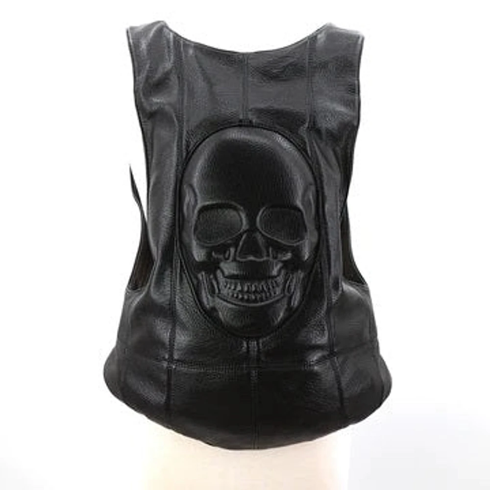 Mochila con cuerpo de calavera en relieve