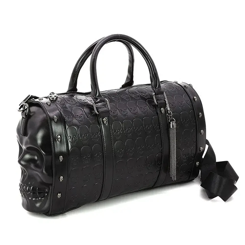 Dual Skulls Large Satchel