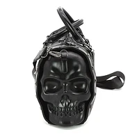 Dual Skulls Large Satchel