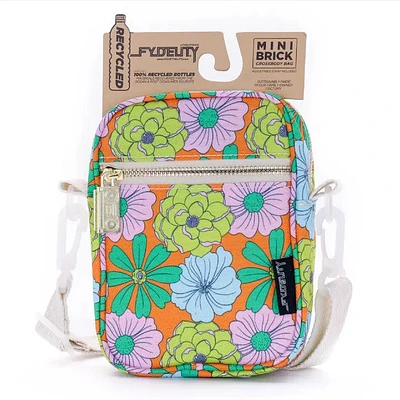 Mini Brick Floral Orange Bag