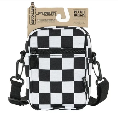 Mini Brick Checker Bag Black And White