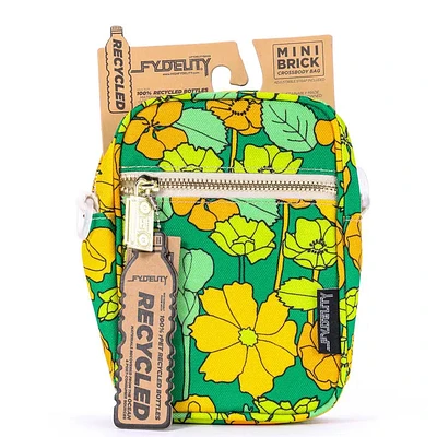 Mini Brick Floral Green Bag