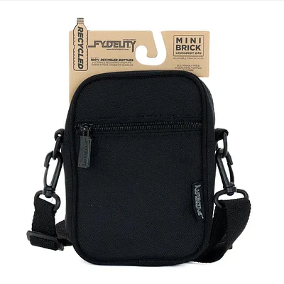 Mini Brick Floral Black Bag