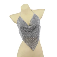 Rhinestone Top V-Shaped