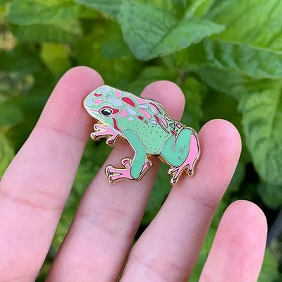 Abrosexual Pride Frog Pin