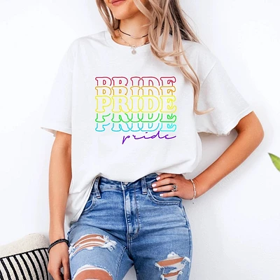 Rainbow Pride Adult Tshirt