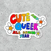 Cute and Queer Sticker