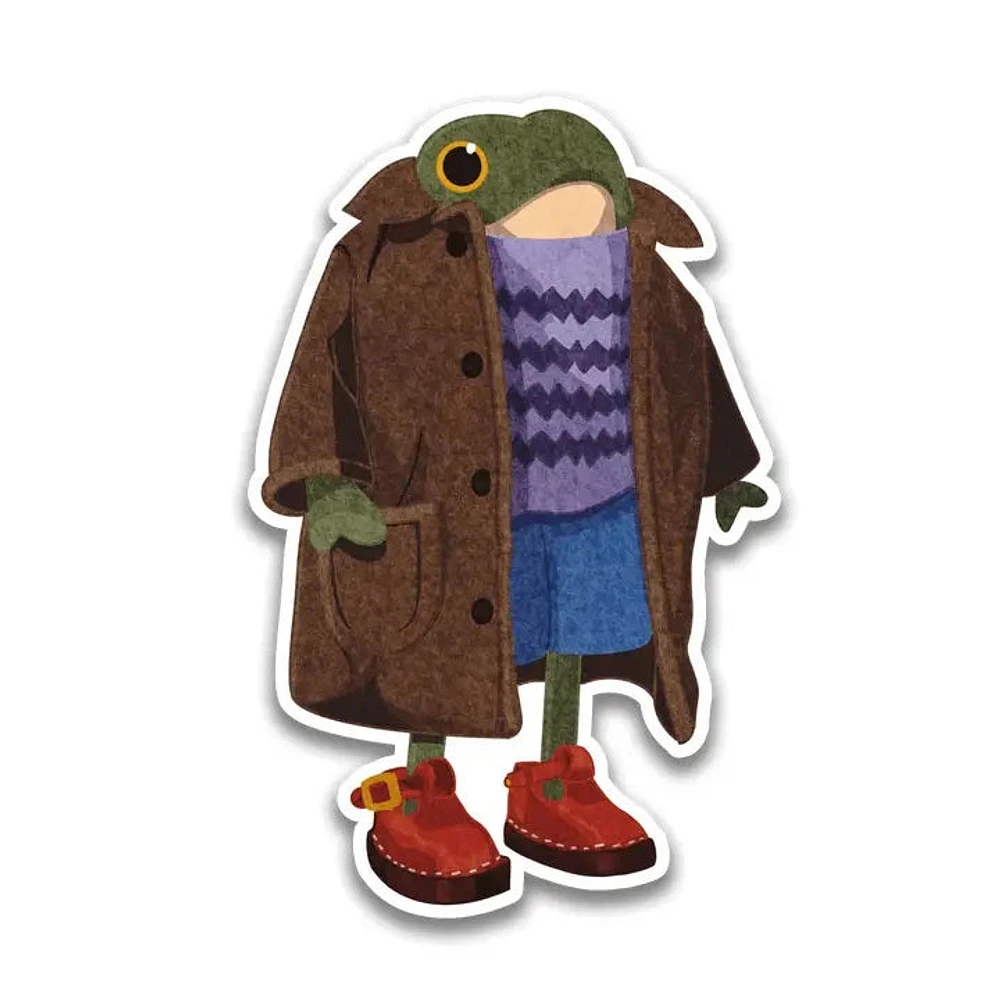 Well Dressed Frog Sticker