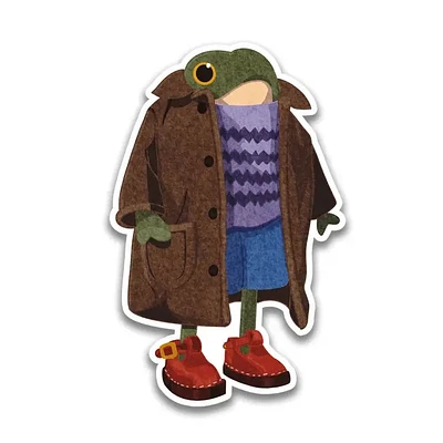 Well Dressed Frog Sticker