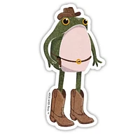 Cowboy Frogson Frog Sticker