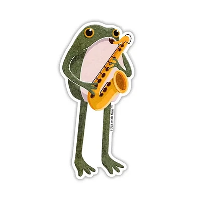 Saxophone Frogson Sticker