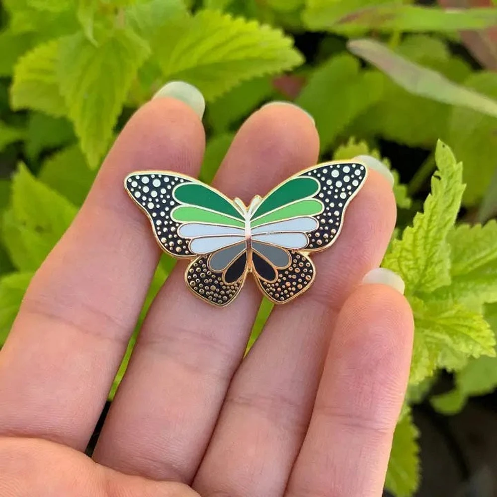 Aromantic Butterfly Pin