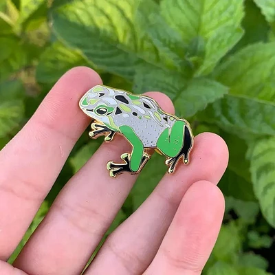 Aromantic Pride Frog Pin