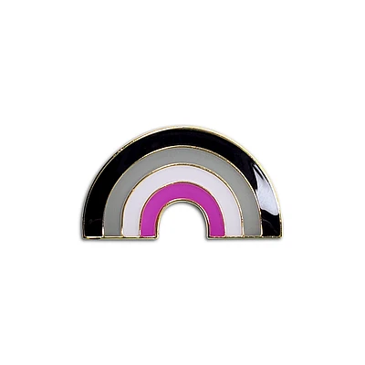 Asexual Rainbow Pride Pin